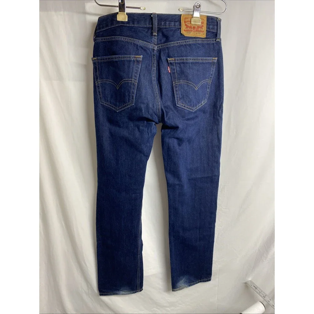 Levi's Men's 505 Jeans Size 32x34 Dark Wash Blue Regular Fit